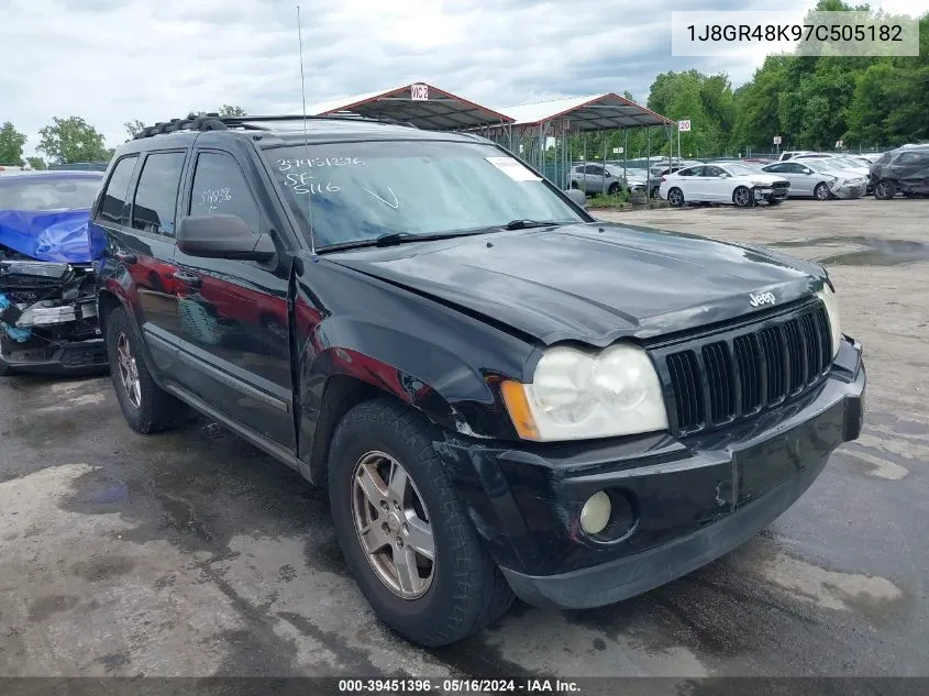 2007 Jeep Grand Cherokee Laredo VIN: 1J8GR48K97C505182 Lot: 39451396