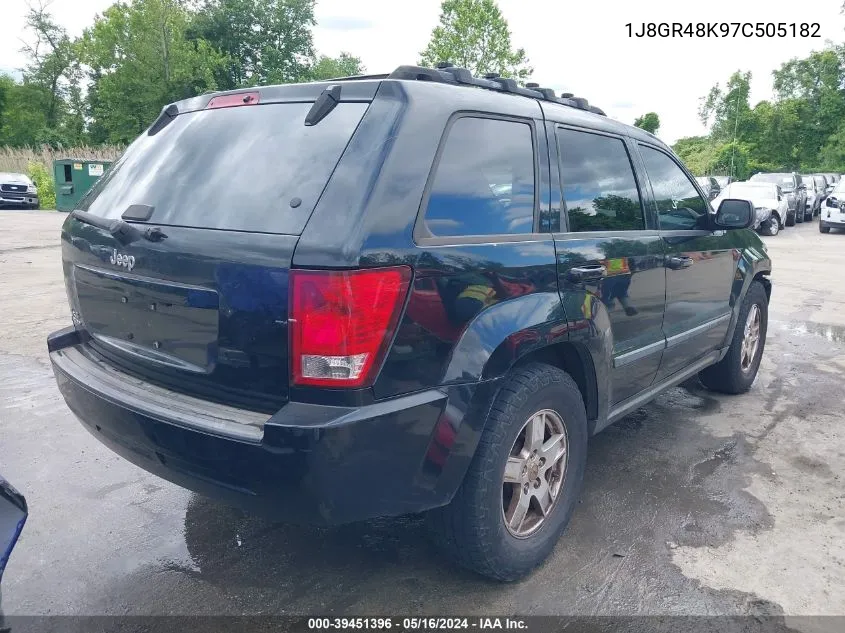 1J8GR48K97C505182 2007 Jeep Grand Cherokee Laredo