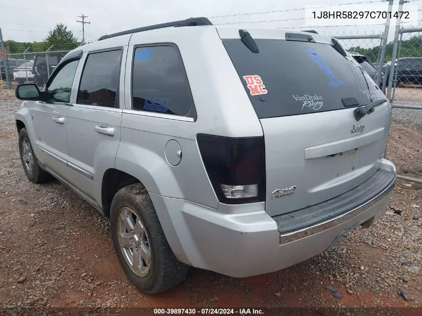 1J8HR58297C701472 2007 Jeep Grand Cherokee Limited