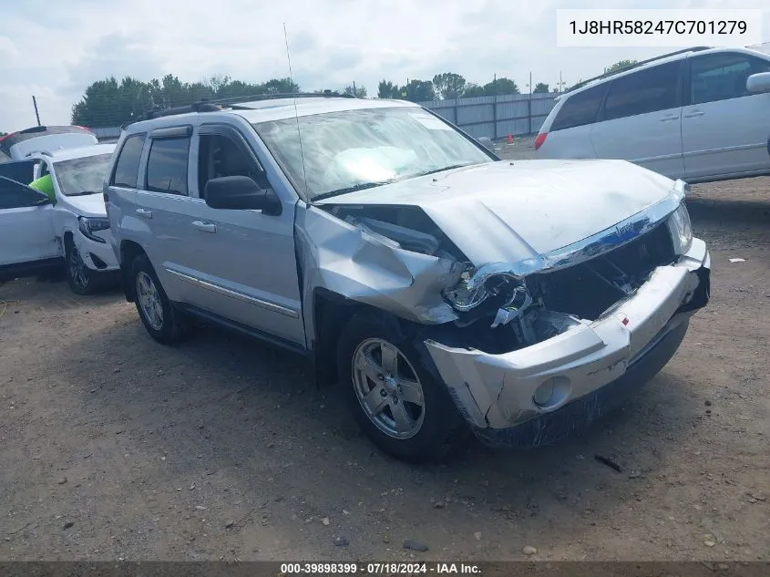 1J8HR58247C701279 2007 Jeep Grand Cherokee Limited