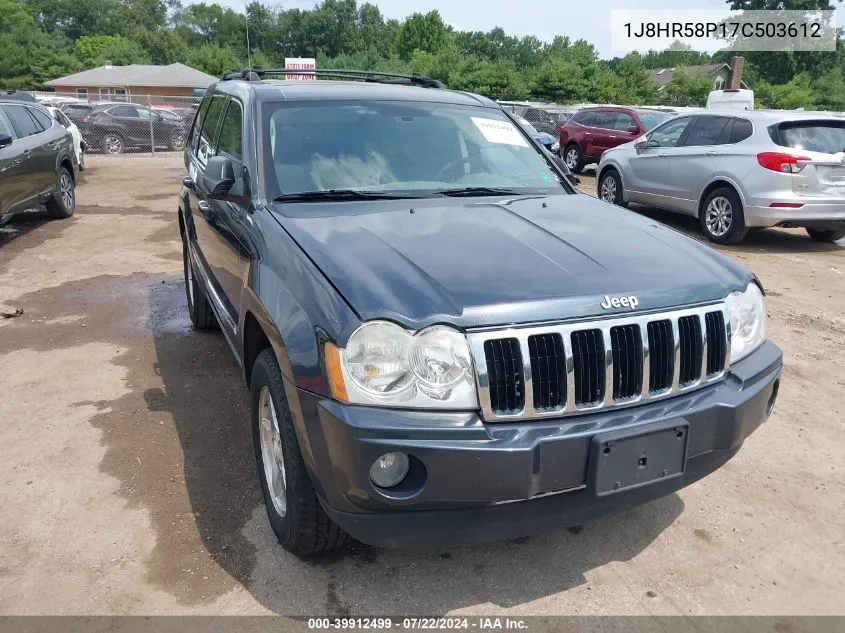 1J8HR58P17C503612 2007 Jeep Grand Cherokee Limited