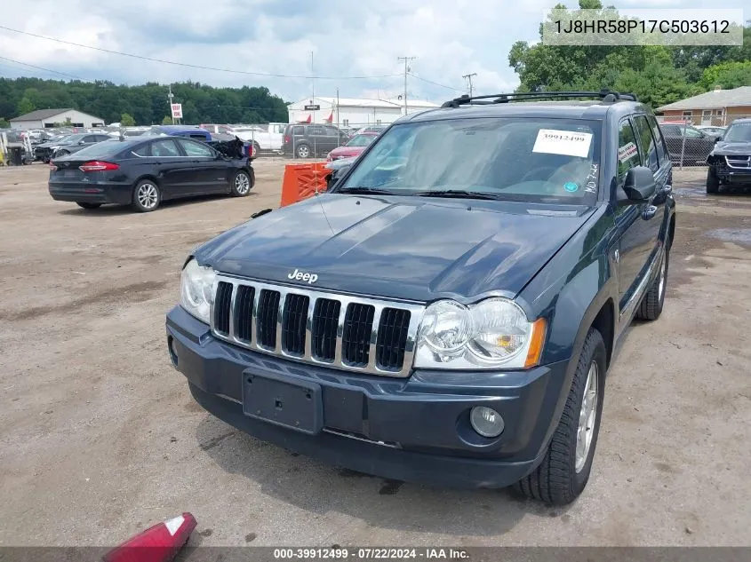 1J8HR58P17C503612 2007 Jeep Grand Cherokee Limited