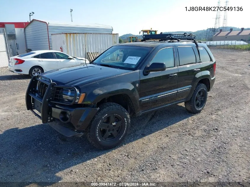 1J8GR48K27C549136 2007 Jeep Grand Cherokee Laredo