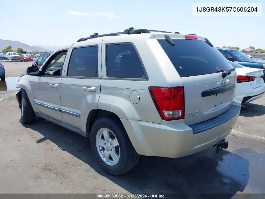 2007 Jeep Grand Cherokee Laredo VIN: 1J8GR48K57C606204 Lot: 39953552