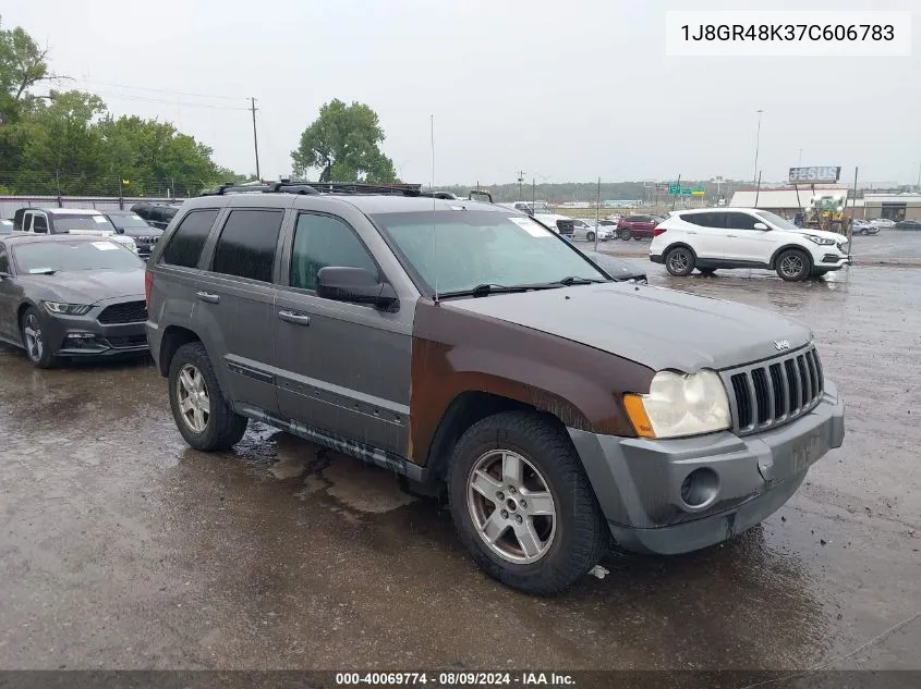 2007 Jeep Grand Cherokee Laredo VIN: 1J8GR48K37C606783 Lot: 40069774