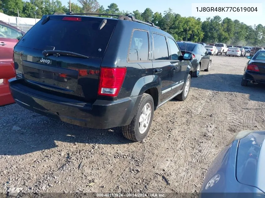 2007 Jeep Grand Cherokee Laredo VIN: 1J8GR48K77C619004 Lot: 40113924