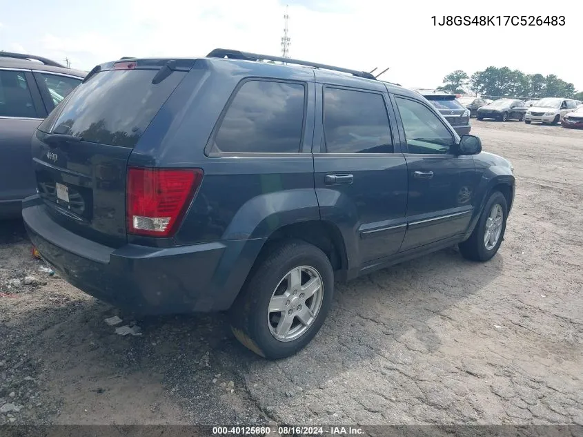 1J8GS48K17C526483 2007 Jeep Grand Cherokee Laredo