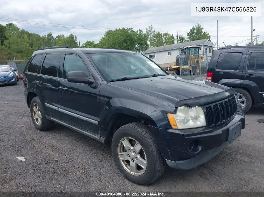 2007 Jeep Grand Cherokee Laredo VIN: 1J8GR48K47C566326 Lot: 40164986