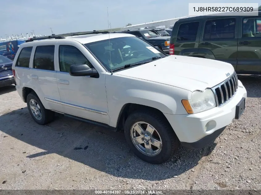 1J8HR58227C689309 2007 Jeep Grand Cherokee Limited