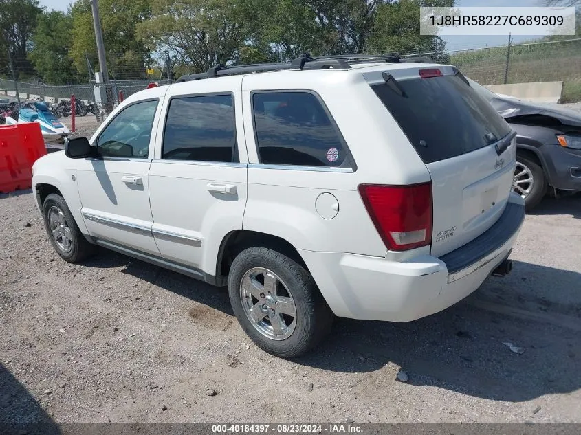 1J8HR58227C689309 2007 Jeep Grand Cherokee Limited