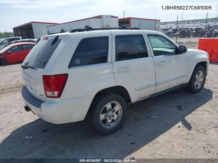 2007 Jeep Grand Cherokee Limited VIN: 1J8HR58227C689309 Lot: 40184397