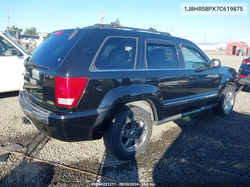 2007 Jeep Grand Cherokee Limited VIN: 1J8HR58PX7C619875 Lot: 40221211