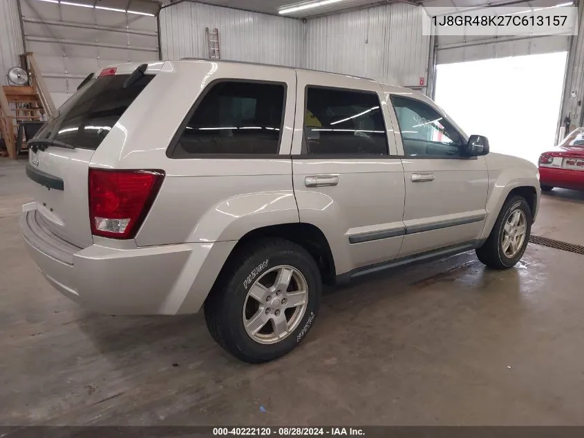 1J8GR48K27C613157 2007 Jeep Grand Cherokee Laredo