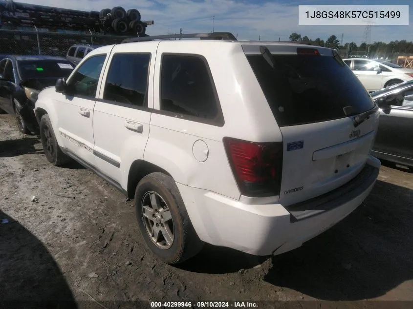 2007 Jeep Grand Cherokee Laredo/Columbia/Freedom VIN: 1J8GS48K57C515499 Lot: 40299946