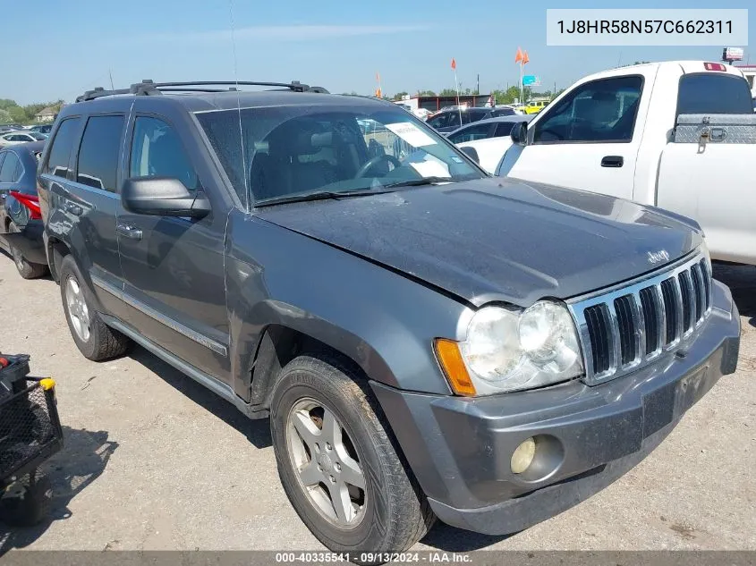 1J8HR58N57C662311 2007 Jeep Grand Cherokee Limited