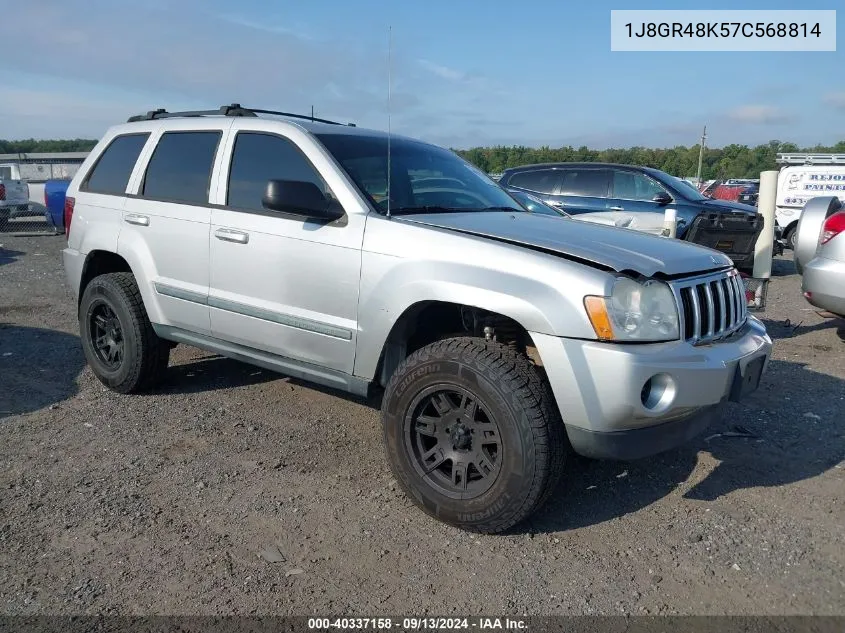 2007 Jeep Grand Cherokee Laredo/Columbia/Freedom VIN: 1J8GR48K57C568814 Lot: 40337158