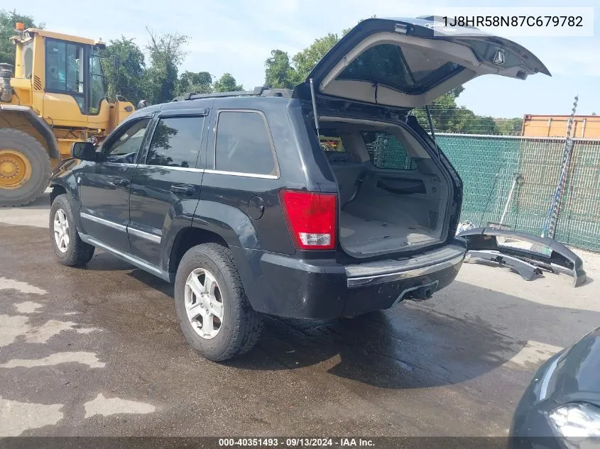 2007 Jeep Grand Cherokee Limited VIN: 1J8HR58N87C679782 Lot: 40351493