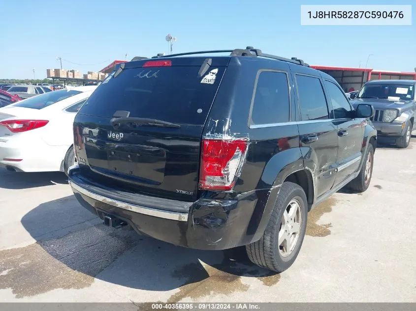 2007 Jeep Grand Cherokee Limited VIN: 1J8HR58287C590476 Lot: 40356395