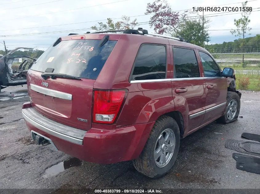 2007 Jeep Grand Cherokee Overland VIN: 1J8HR68247C601558 Lot: 40383799