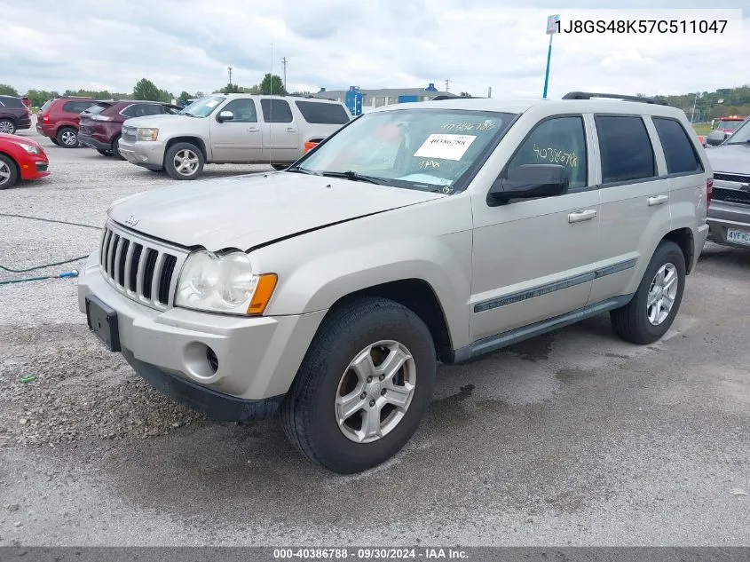 2007 Jeep Grand Cherokee Laredo VIN: 1J8GS48K57C511047 Lot: 40386788