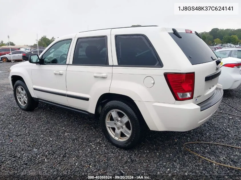 2007 Jeep Grand Cherokee Laredo VIN: 1J8GS48K37C624141 Lot: 40388524