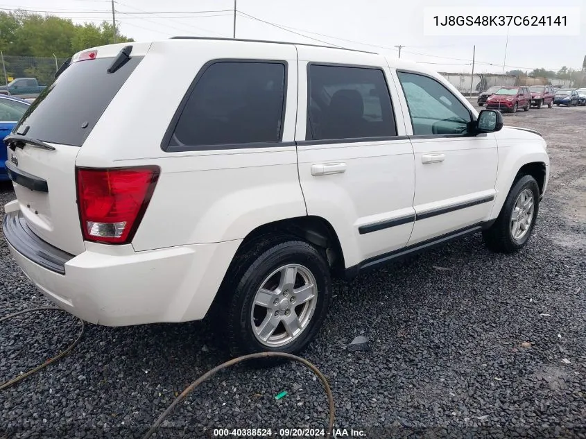 1J8GS48K37C624141 2007 Jeep Grand Cherokee Laredo