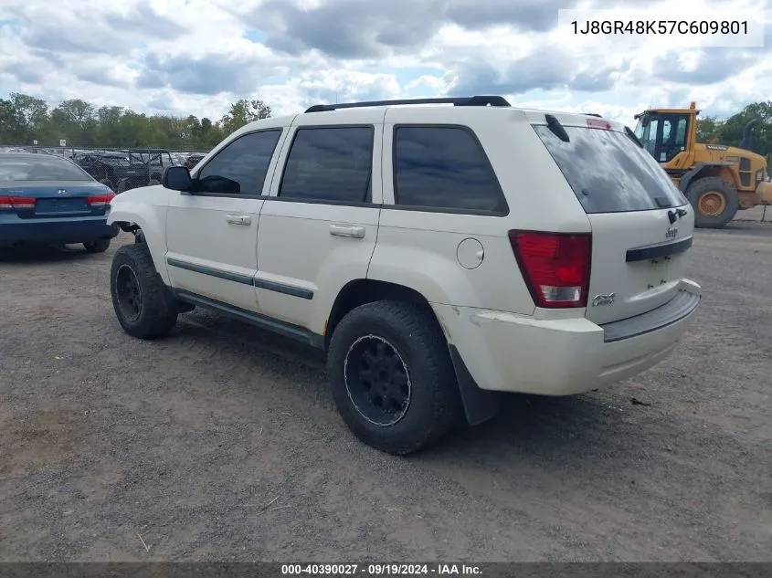 2007 Jeep Grand Cherokee Laredo VIN: 1J8GR48K57C609801 Lot: 40390027