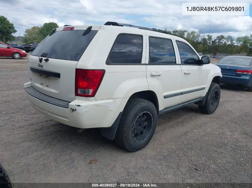 2007 Jeep Grand Cherokee Laredo VIN: 1J8GR48K57C609801 Lot: 40390027