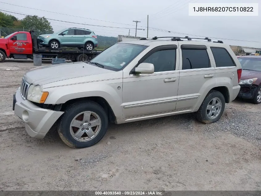 1J8HR68207C510822 2007 Jeep Grand Cherokee Overland