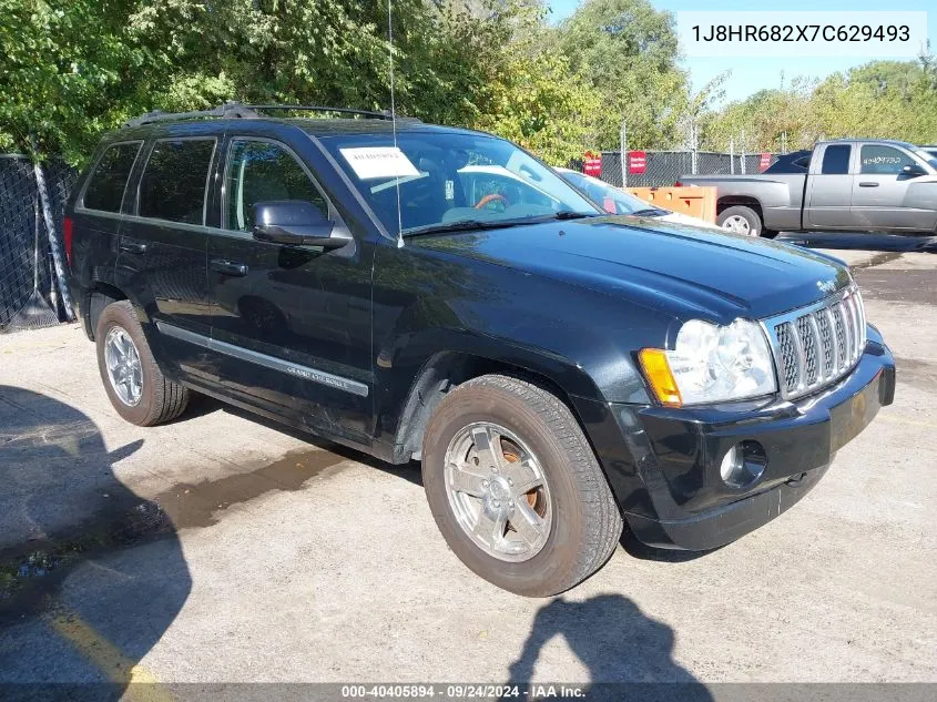 2007 Jeep Grand Cherokee Overland VIN: 1J8HR682X7C629493 Lot: 40405894