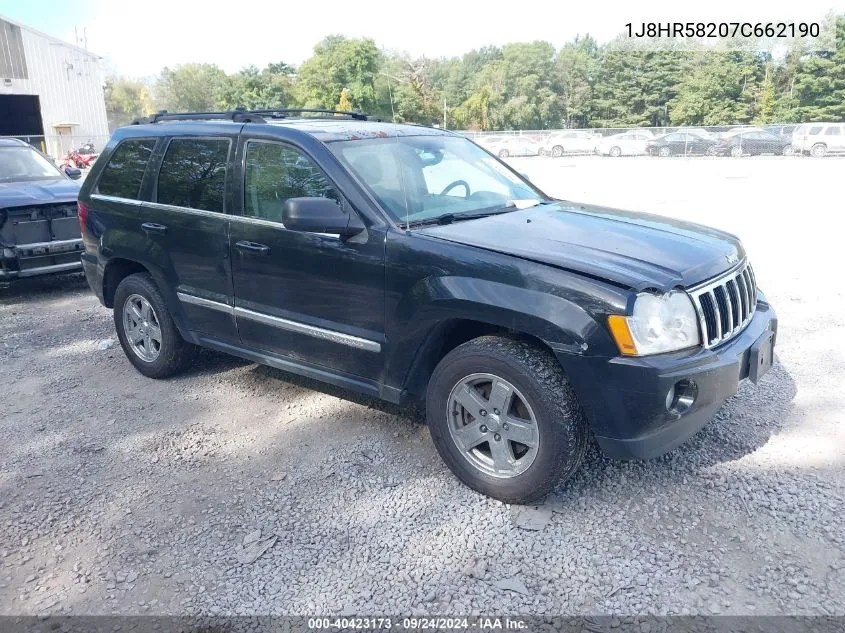 1J8HR58207C662190 2007 Jeep Grand Cherokee Limited