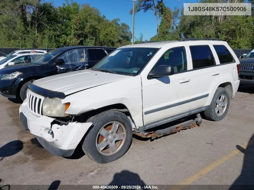 2007 Jeep Grand Cherokee Laredo VIN: 1J8GS48K57C500906 Lot: 40426509