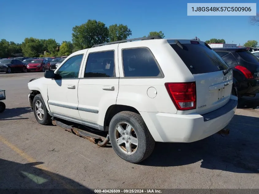 2007 Jeep Grand Cherokee Laredo VIN: 1J8GS48K57C500906 Lot: 40426509