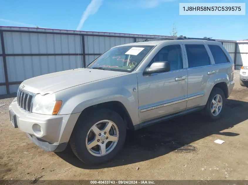 2007 Jeep Grand Cherokee Limited VIN: 1J8HR58N57C539575 Lot: 40433743