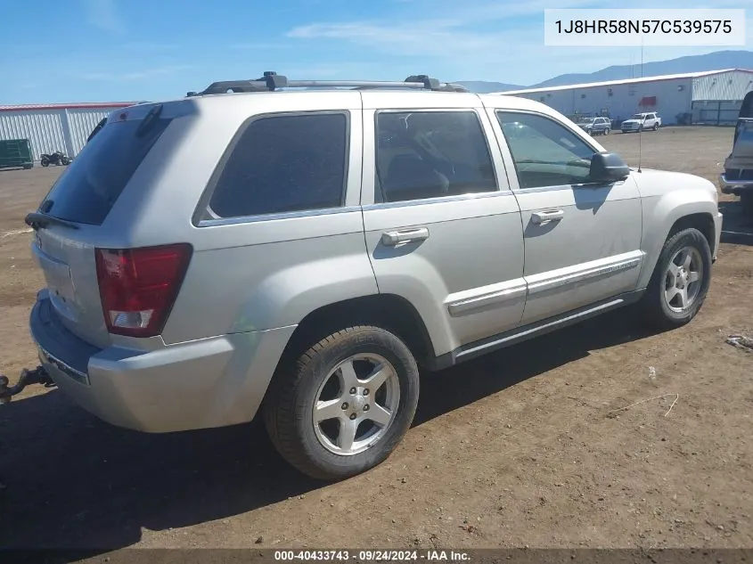 1J8HR58N57C539575 2007 Jeep Grand Cherokee Limited