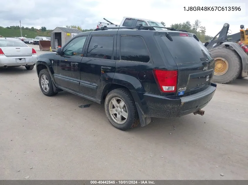 1J8GR48K67C613596 2007 Jeep Grand Cherokee Laredo