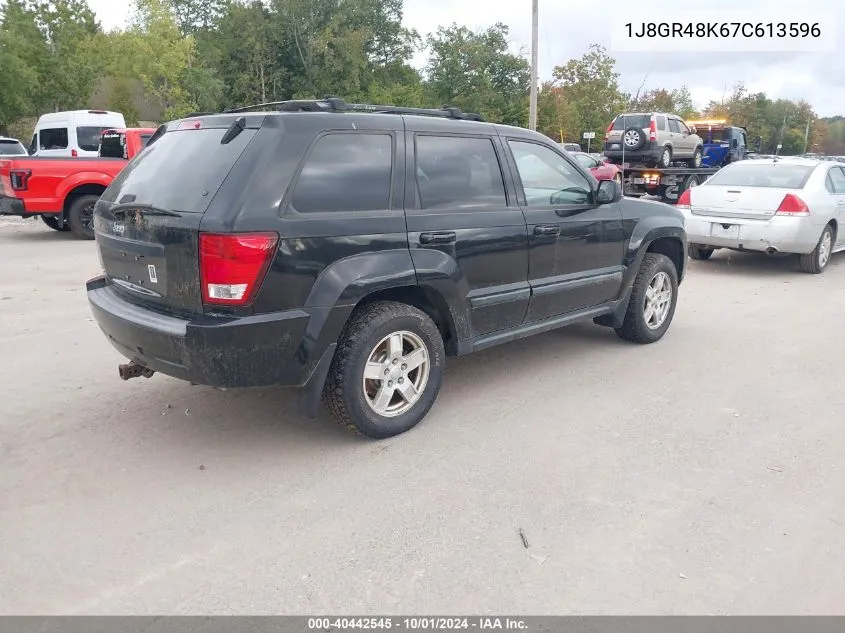 2007 Jeep Grand Cherokee Laredo VIN: 1J8GR48K67C613596 Lot: 40442545