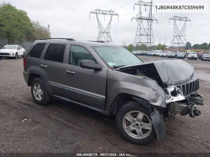 2007 Jeep Grand Cherokee Laredo VIN: 1J8GR48K87C559699 Lot: 40455719