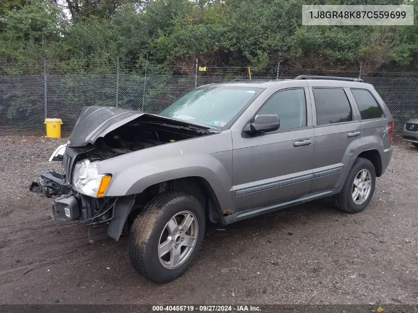 1J8GR48K87C559699 2007 Jeep Grand Cherokee Laredo