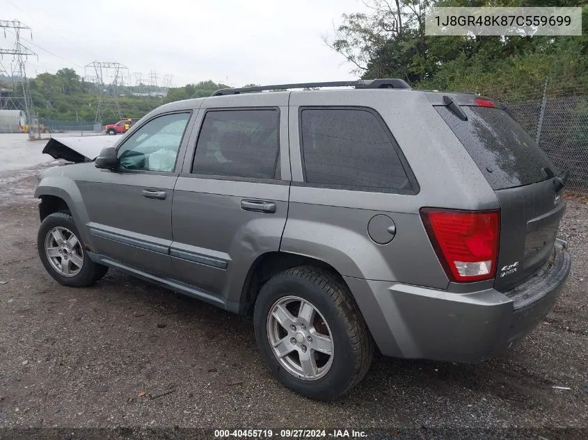 2007 Jeep Grand Cherokee Laredo VIN: 1J8GR48K87C559699 Lot: 40455719