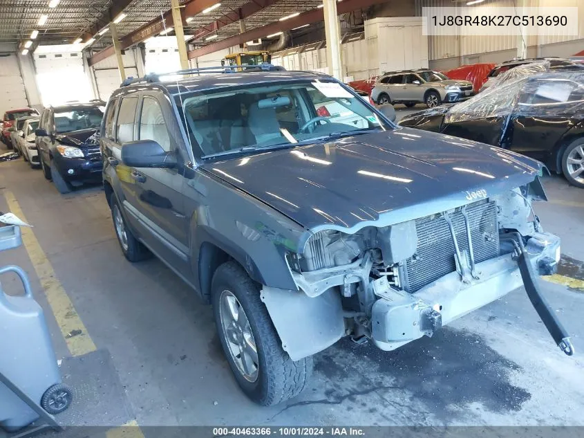 1J8GR48K27C513690 2007 Jeep Grand Cherokee Laredo