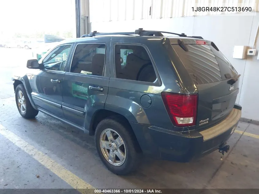 1J8GR48K27C513690 2007 Jeep Grand Cherokee Laredo