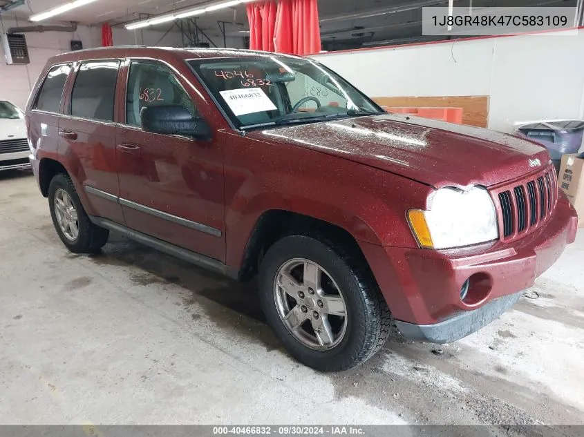 2007 Jeep Grand Cherokee Laredo VIN: 1J8GR48K47C583109 Lot: 40466832