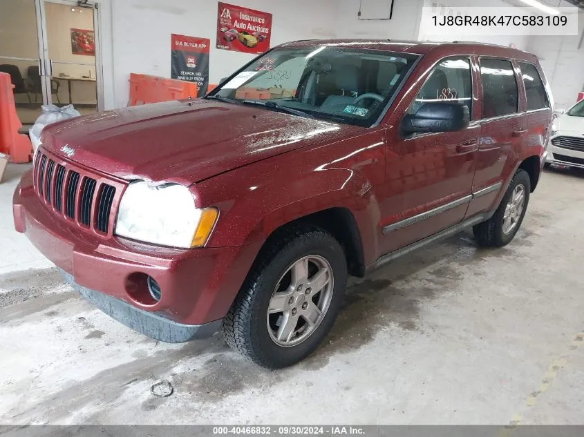 2007 Jeep Grand Cherokee Laredo VIN: 1J8GR48K47C583109 Lot: 40466832