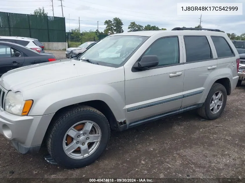 2007 Jeep Grand Cherokee Laredo VIN: 1J8GR48K17C542999 Lot: 40474618