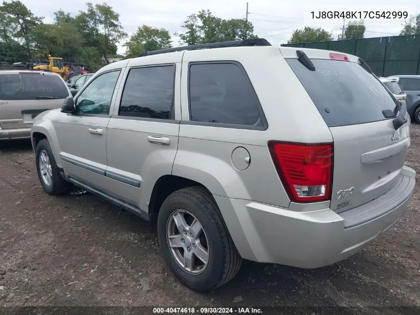 2007 Jeep Grand Cherokee Laredo VIN: 1J8GR48K17C542999 Lot: 40474618