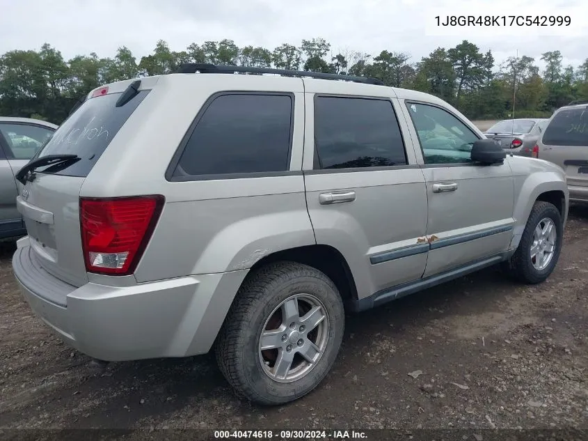 2007 Jeep Grand Cherokee Laredo VIN: 1J8GR48K17C542999 Lot: 40474618