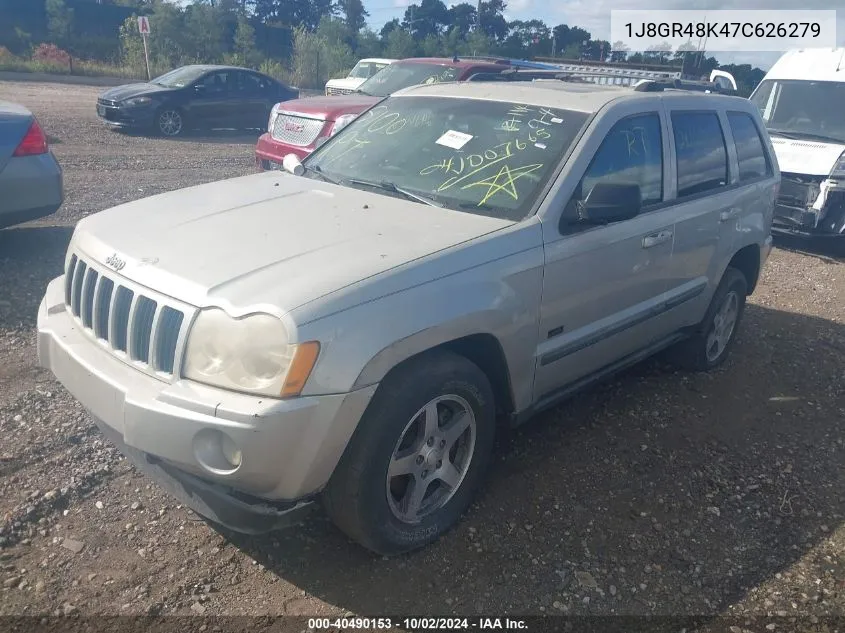 2007 Jeep Grand Cherokee Laredo VIN: 1J8GR48K47C626279 Lot: 40490153