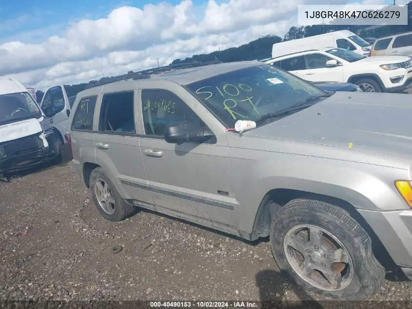 2007 Jeep Grand Cherokee Laredo VIN: 1J8GR48K47C626279 Lot: 40490153