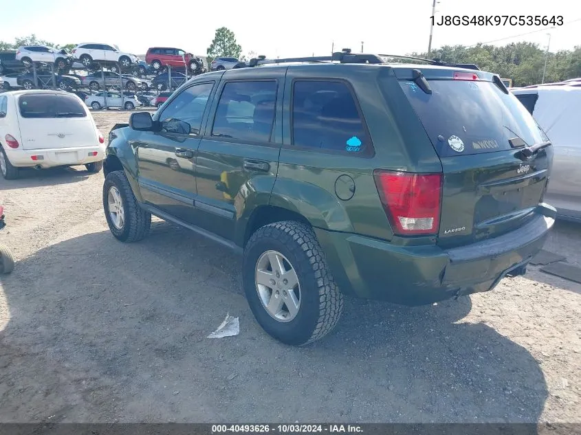 1J8GS48K97C535643 2007 Jeep Grand Cherokee Laredo